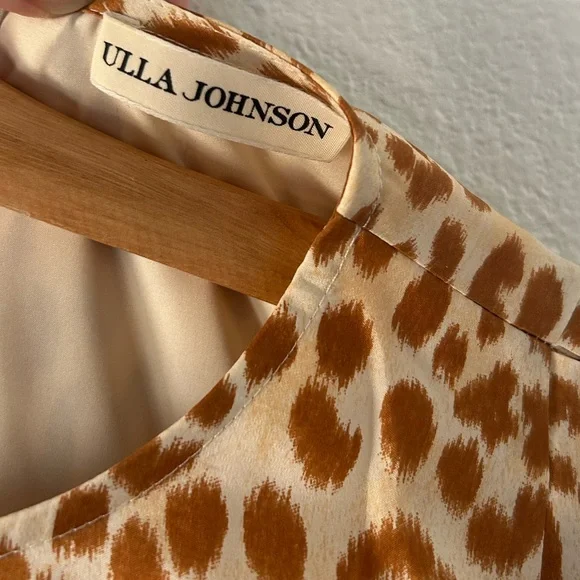 Ulla Johnson Rosaria Silk Balloon Sleeve Dress